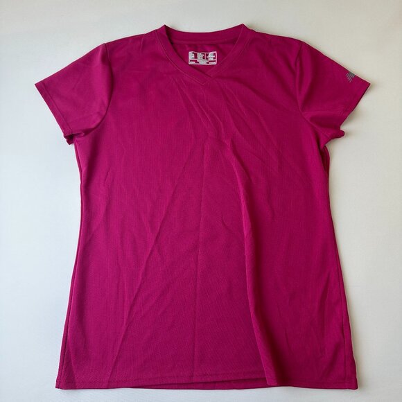 New Balance Shirt Womens Large Athletic Performance Running Made USA Tee Top - Picture 1 of 10
